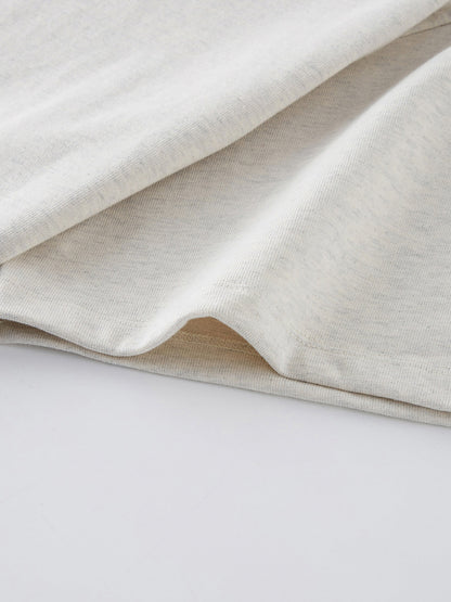 ESSNTIAL ELEMNTS Unisex 425G HW Solid Color Loose Tee