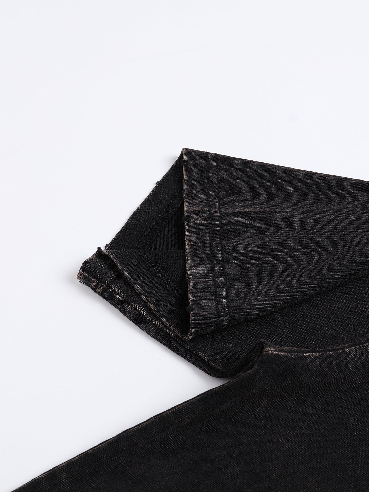 ESSNTIAL ELEMNTS Unisex 250G Frayed Edge VT Washed Tee