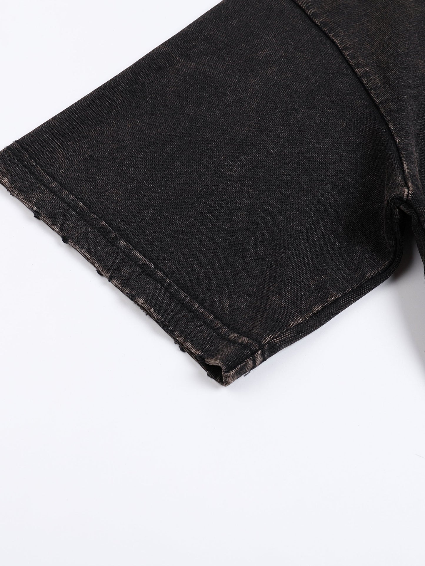 ESSNTIAL ELEMNTS Unisex 250G Frayed Edge VT Washed Tee