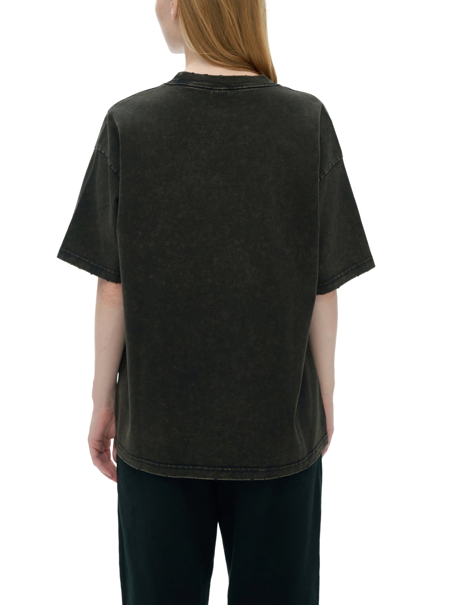 ESSNTIAL ELEMNTS Unisex 250G Frayed Edge VT Washed Tee