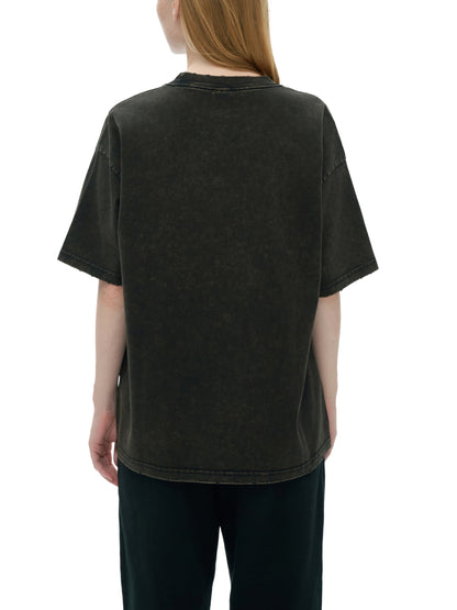 ESSNTIAL ELEMNTS Unisex 250G Frayed Edge VT Washed Tee