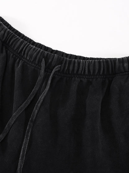 ƎSSNTIΛL ELƎMNTS Unisex 350G Vintage Washed Shorts
