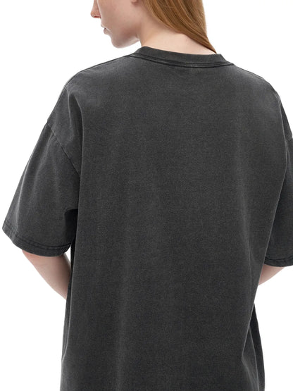 ESSNTIAL ELEMNTS Unisex Fluffy Vintage Washed Tee