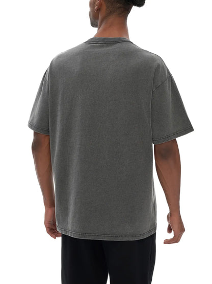 ESSNTIAL ELEMNTS Unisex Fluffy Vintage Washed Tee