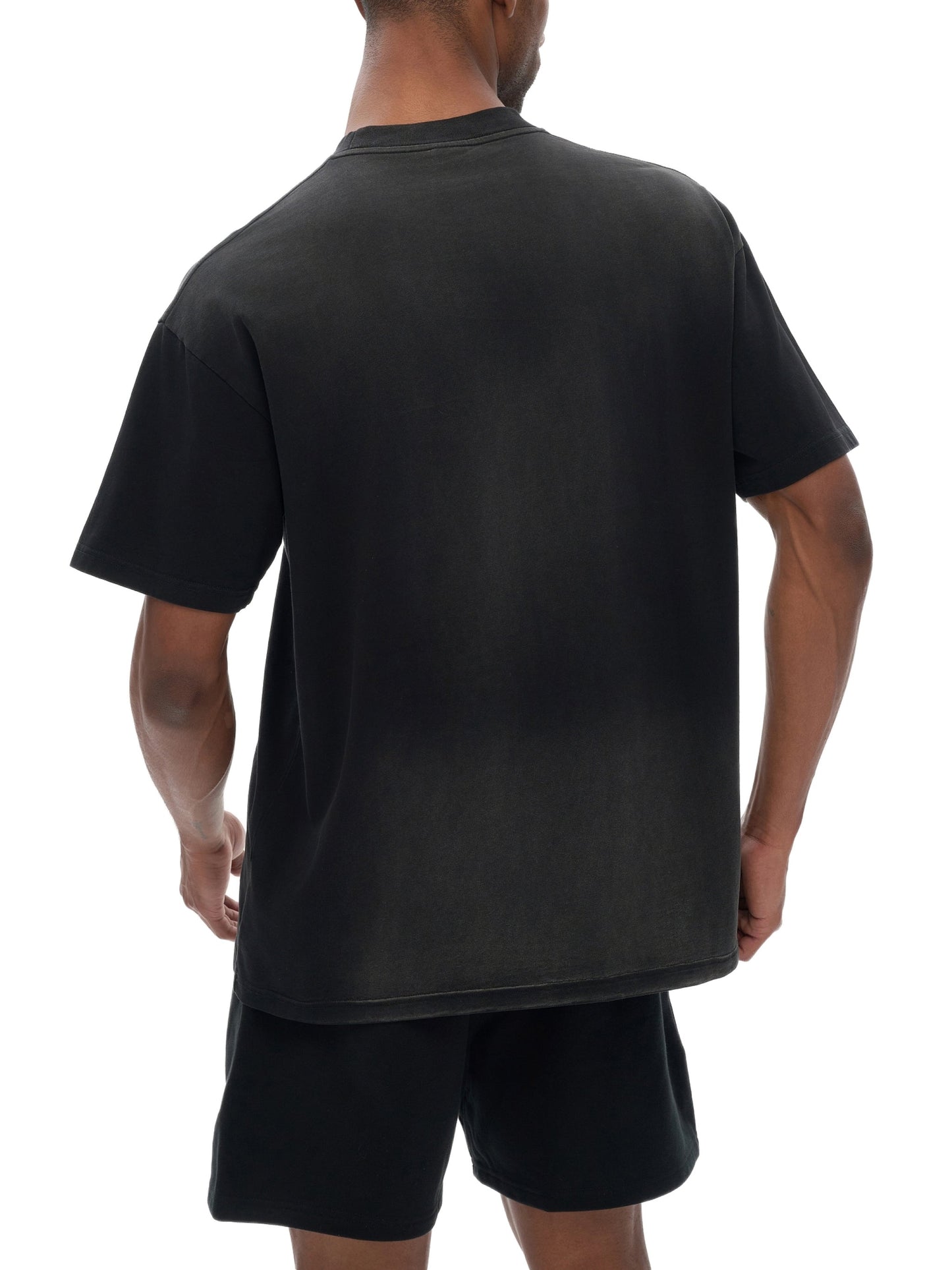 ESSNTIAL ELEMNTS Unisex Fade Wash Drop Shoulder Tee