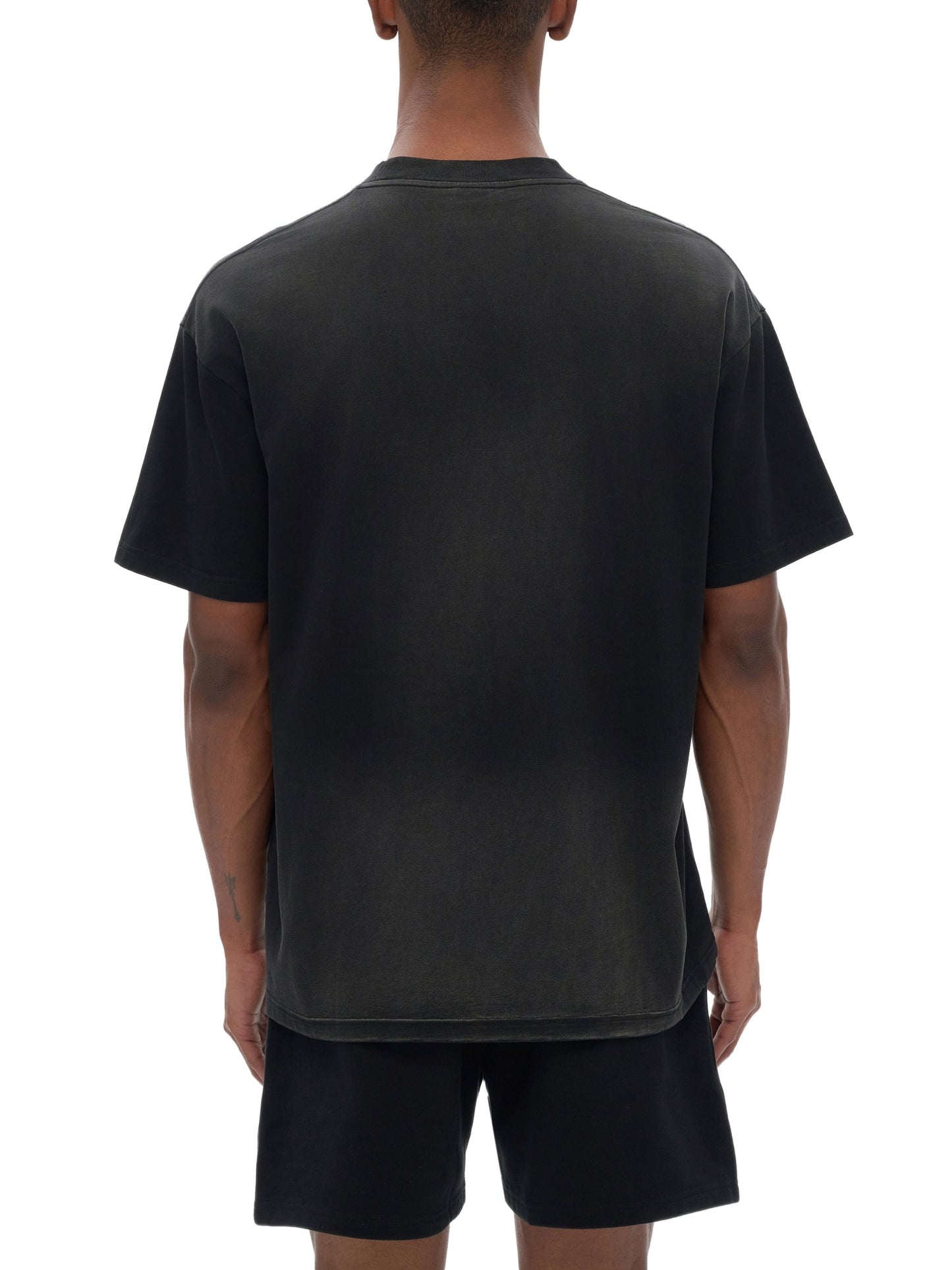ESSNTIAL ELEMNTS Unisex Fade Wash Drop Shoulder Tee