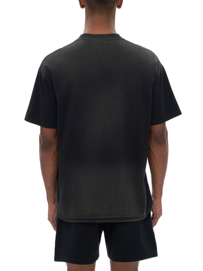 ESSNTIAL ELEMNTS Unisex Fade Wash Drop Shoulder Tee