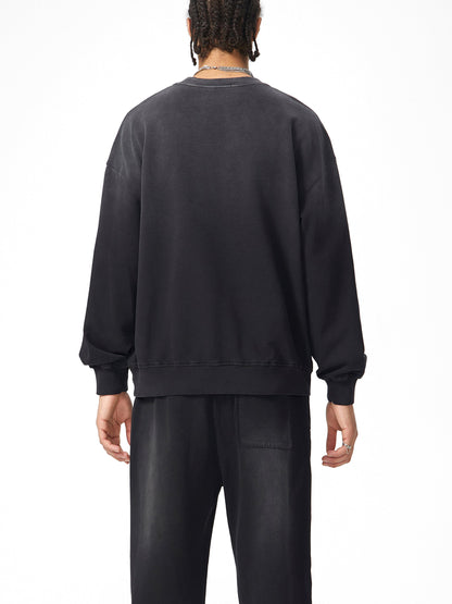 ESSNTIAL ELEMNTS Unisex 350G Handcrafted Faded Sweatshirt