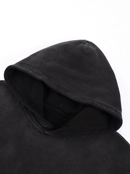 ESSNTIAL ELEMNTS Unisex 400G Faded Wash Hoodie