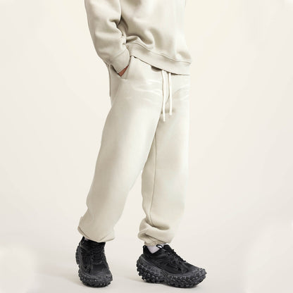 ESSNTIAL ELEMNTS Unisex 375G Faded Wash Fleece Joggers