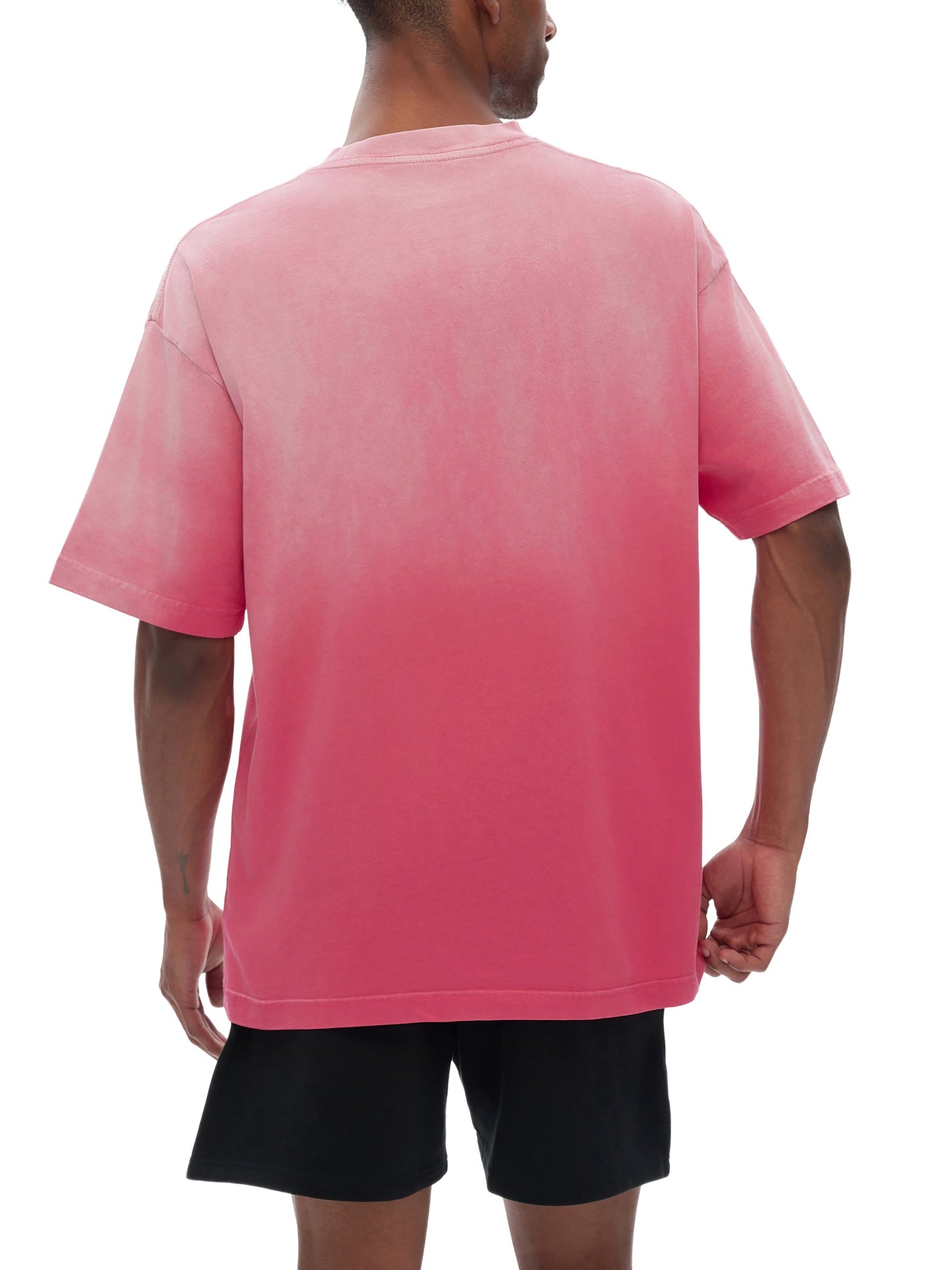 ESSNTIAL ELEMNTS Unisex Classic Wash Fade Gradient Tee