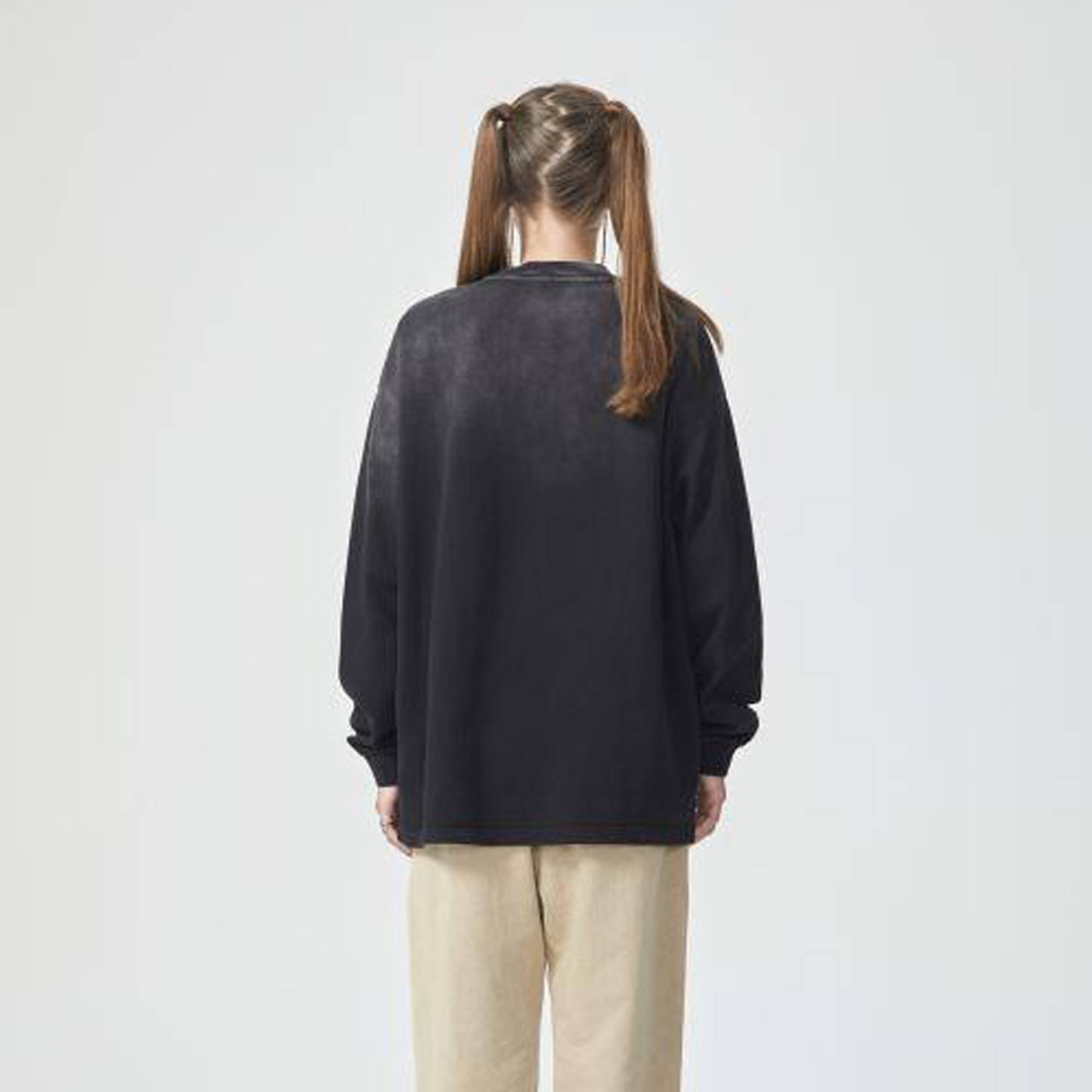 ESSNTIAL ELEMNTS Unisex 270G Gradient Washed VT LS Tee