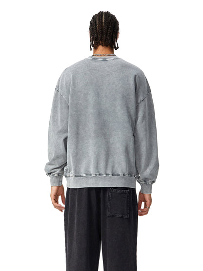 ESSNTIAL ELEMNTS Unisex 360G Acid Wash Sweatshirt