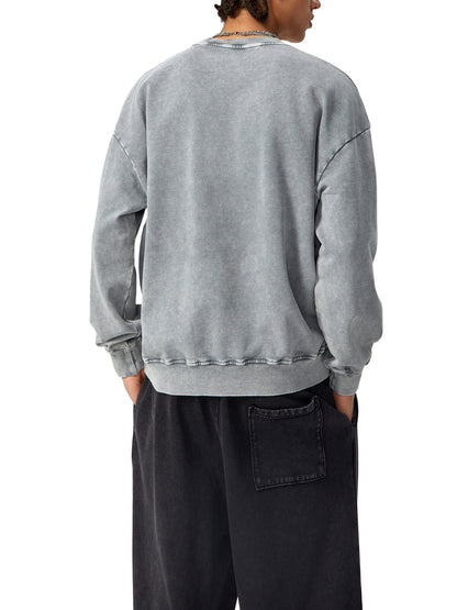 ESSNTIAL ELEMNTS Unisex 360G Acid Wash Sweatshirt