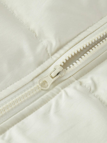 ESSNTIAL ELEMNTS Unisex 900G Zipper Puffer Coat