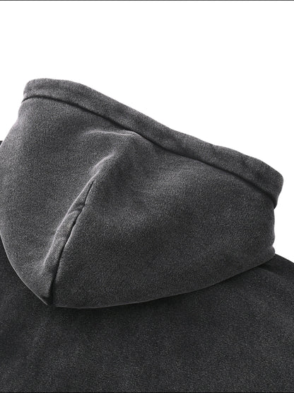 ESSNTIAL ELEMNTS Unisex 355G Washed Boxy Hoodie