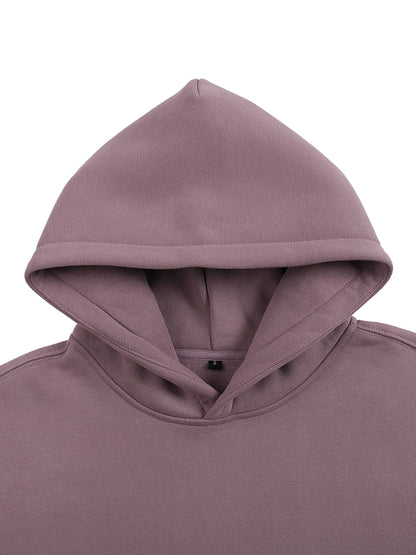 ESSNTIAL ELEMNTS Unisex 350G OS Solid Color Fleeced Hoodie