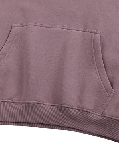 ESSNTIAL ELEMNTS Unisex 350G OS Solid Color Fleeced Hoodie