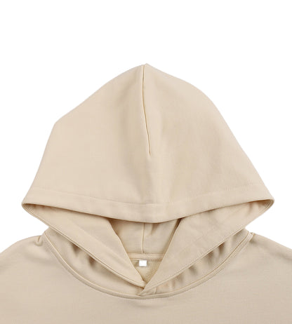 ESSNTIAL ELEMNTS Unisex 400G Solid Color Boxy Hoodie