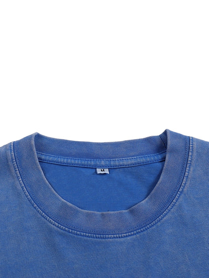 ESSNTIAL ELEMNTS Unisex 250G Acid Wash Oversize Tee