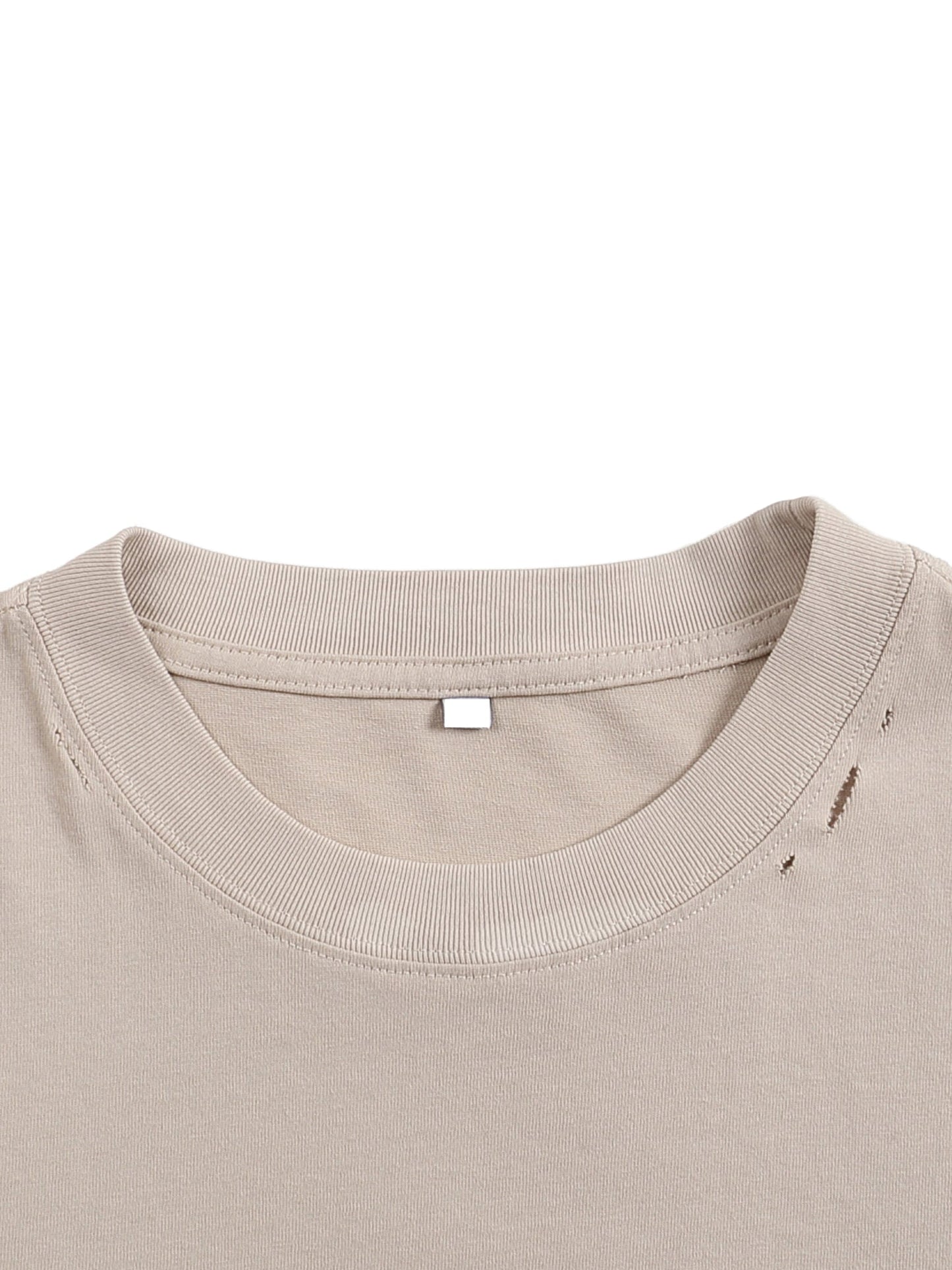 ESSNTIAL ELEMNTS Unisex Oversize DS Frayed Tee