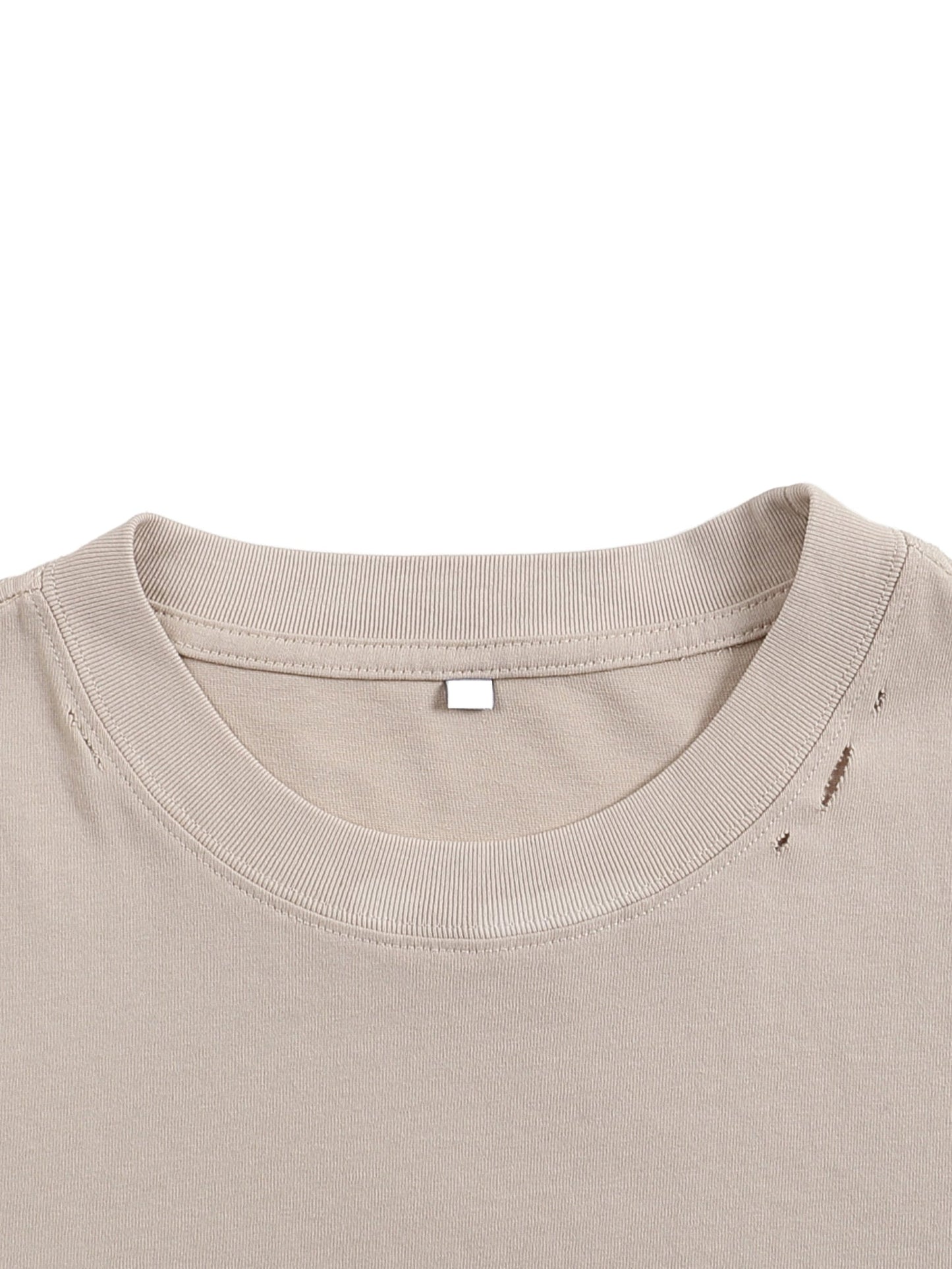 ESSNTIAL ELEMNTS Unisex Oversize DS Frayed Tee