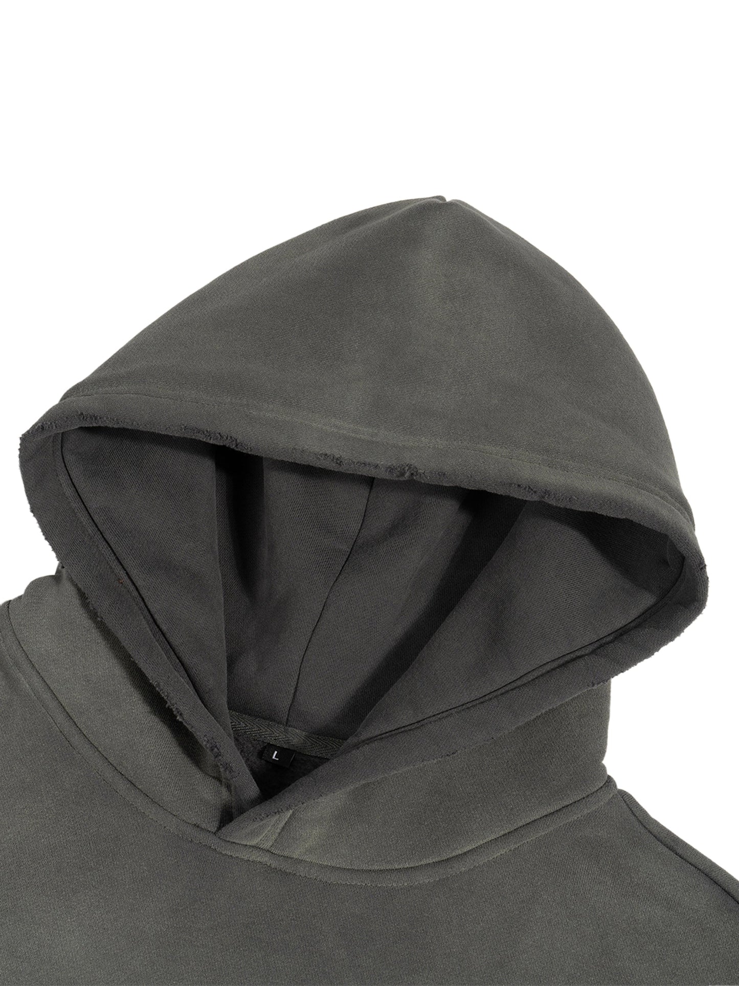 ESSNTIAL ELEMNTS Unisex 630G Frayed Boxy Hoodie