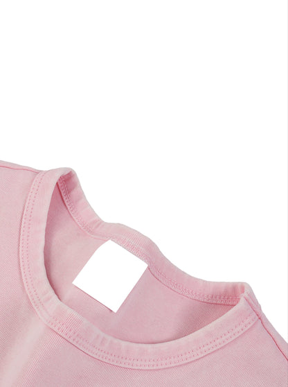ESSNTIAL ELEMNTS Women's 235G Snow Washed Crop Top Tee