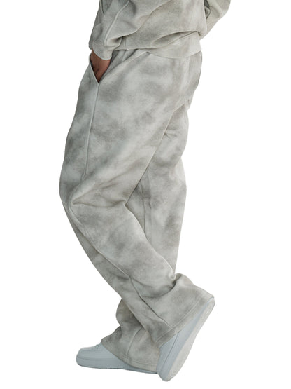 ESSNTIAL ELEMNTS Unisex Dirty Washed Fleece Sweatpants