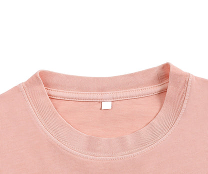 ESSNTIAL ELEMNTS Women's Snow Washed Crop Top Tee