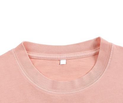 ESSNTIAL ELEMNTS Women's Snow Washed Crop Top Tee