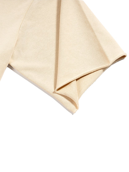 ESSNTIAL ELEMNTS Unisex 270G French Terry Raw Edge Tee