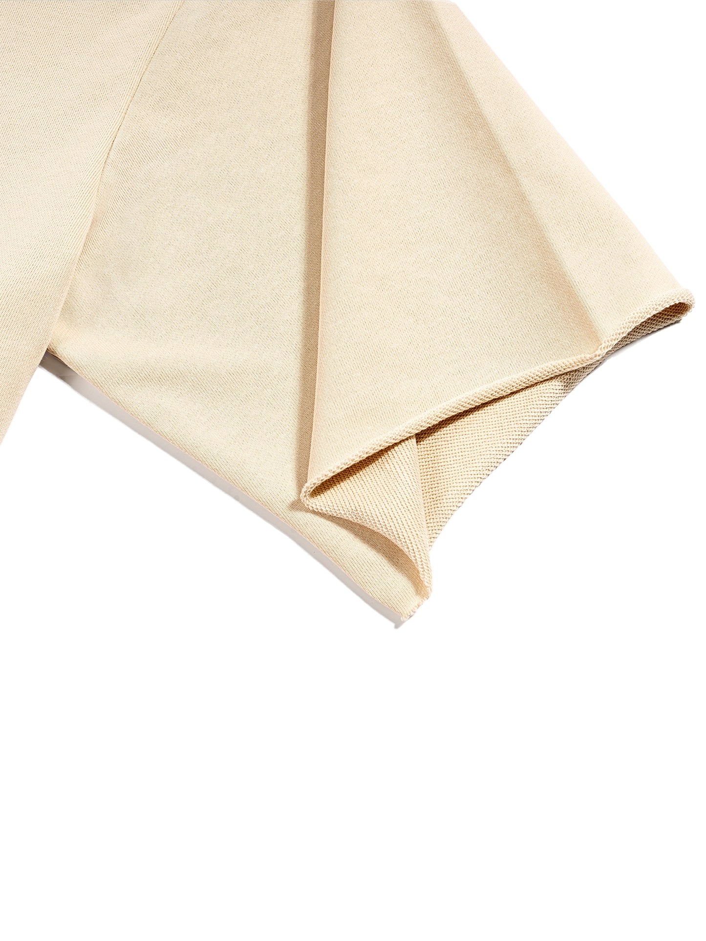 ESSNTIAL ELEMNTS Unisex 270G French Terry Raw Edge Tee