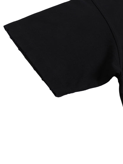 ESSNTIAL ELEMNTS Unisex 400G HW Hand-frayed Tee