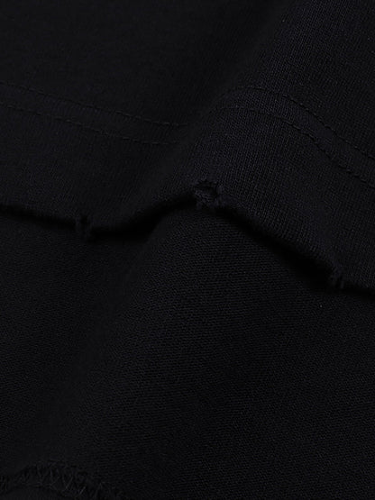 ESSNTIAL ELEMNTS Unisex 400G HW Hand-frayed Tee