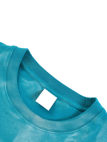 ESSNTIAL ELEMNTS Unisex 250G Hand-Scrunched Faded Tee