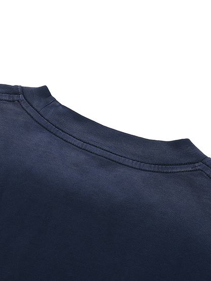 ESSNTIAL ELEMNTS  Unisex 270G Petite CN Sunfade Edge Tee