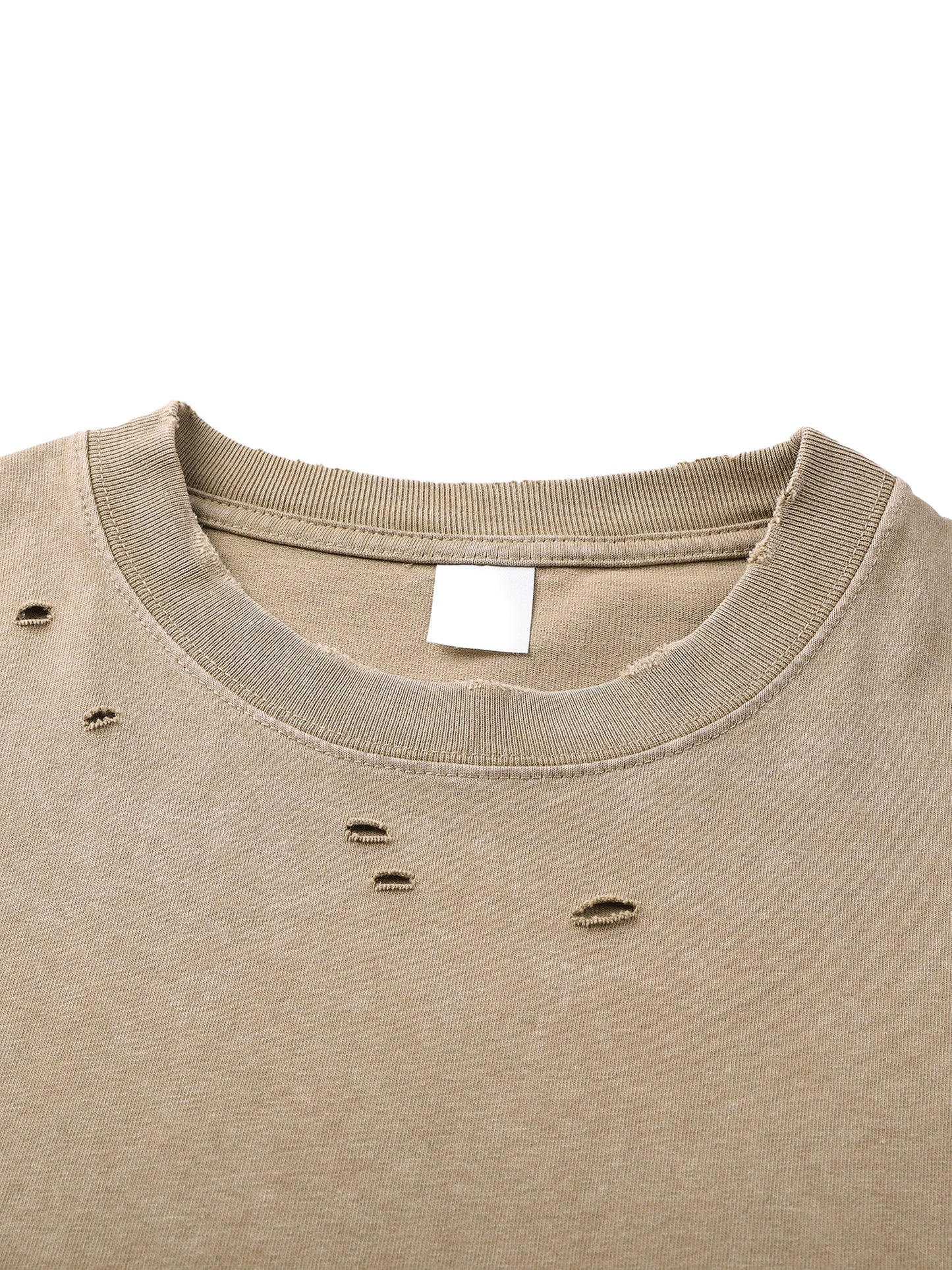 ESSNTIAL ELEMNTS Unisex 300G HW Washed Handfrayed Tee