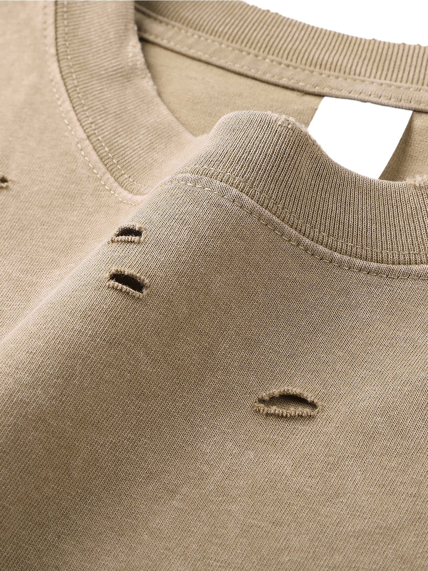 ESSNTIAL ELEMNTS Unisex 300G HW Washed Handfrayed Tee