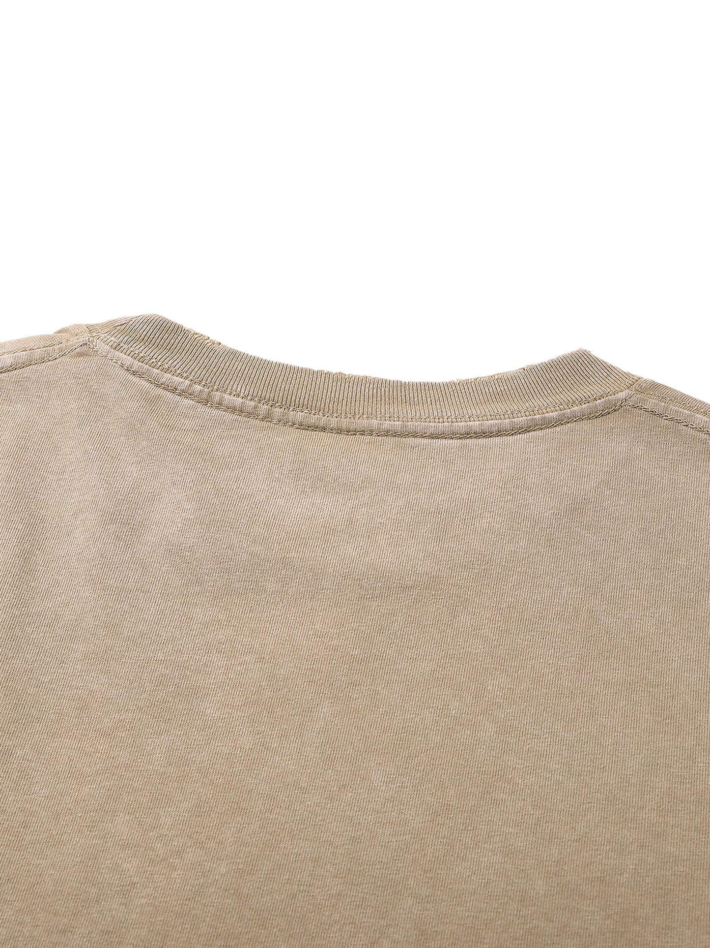 ESSNTIAL ELEMNTS Unisex 300G HW Washed Handfrayed Tee