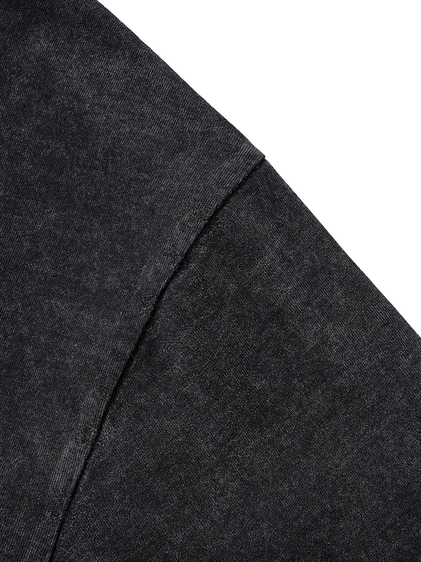 ESSNTIAL ELEMNTS Unisex Raw Edge Washed Boxy Tee