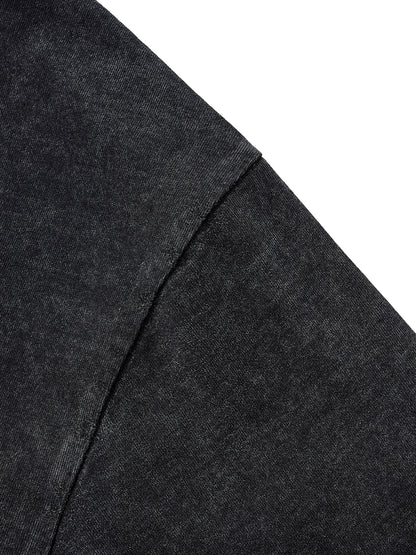 ESSNTIAL ELEMNTS Unisex Raw Edge Washed Boxy Tee