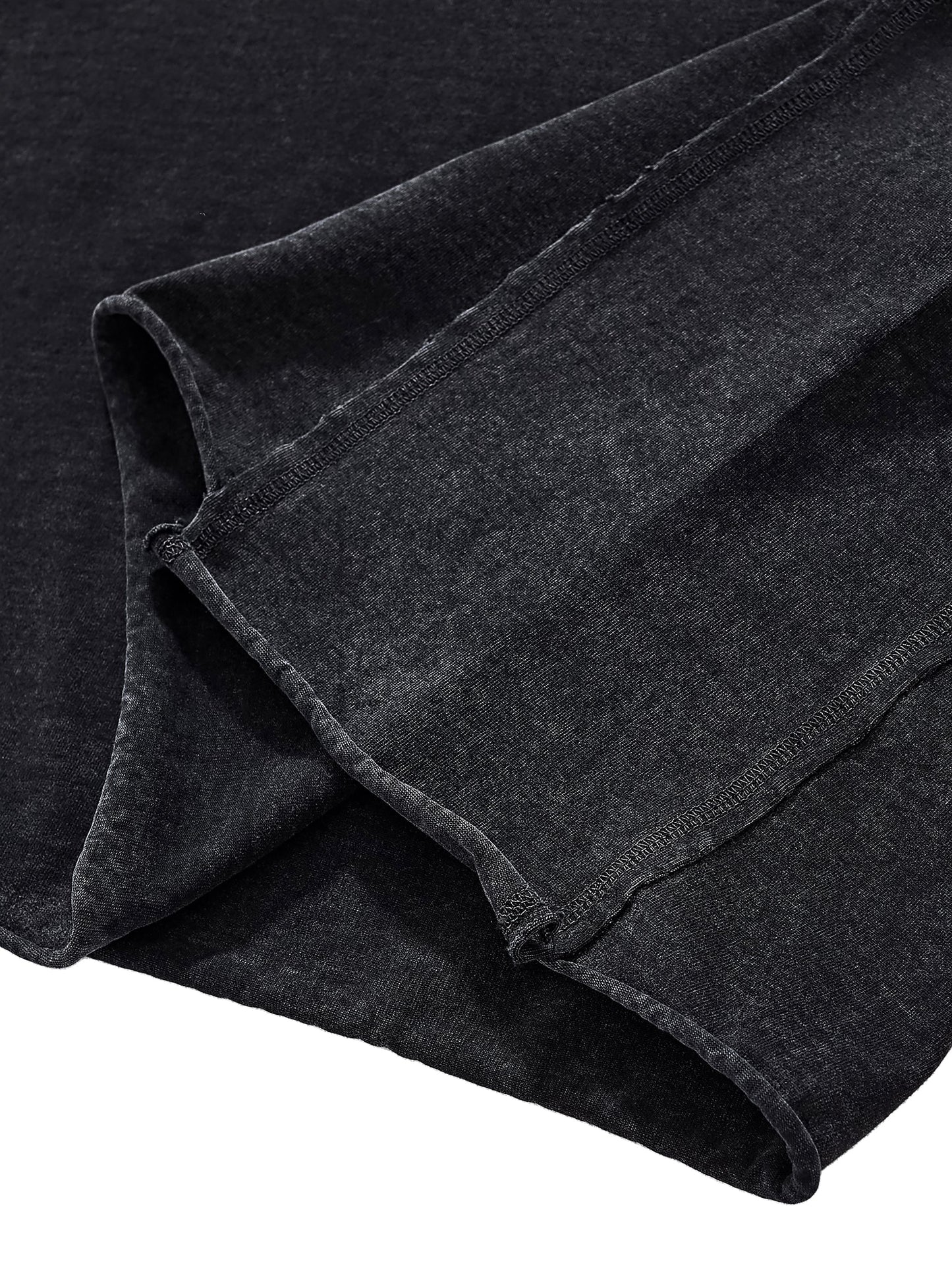 ESSNTIAL ELEMNTS Unisex Raw Edge Washed Boxy Tee