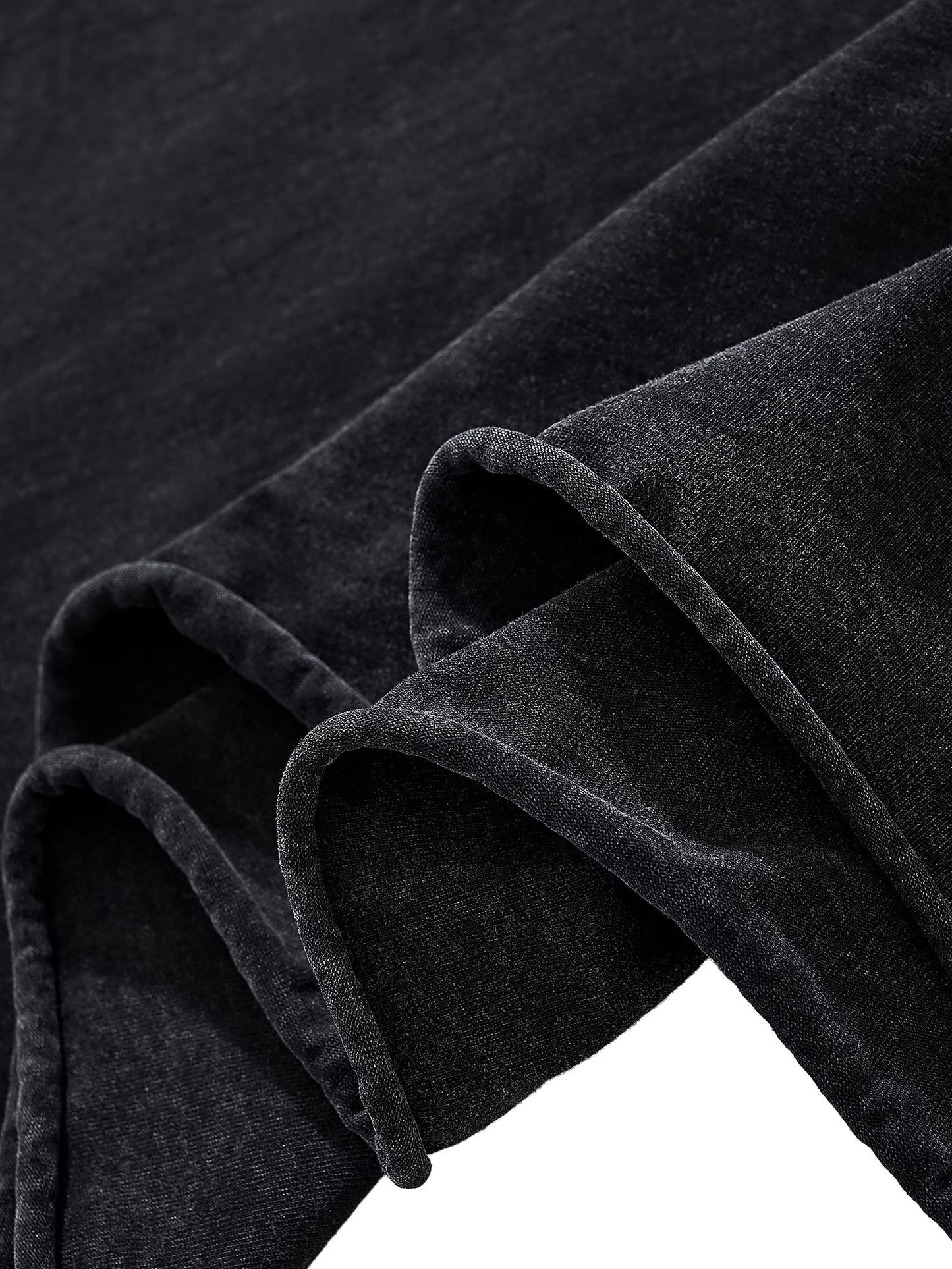 ESSNTIAL ELEMNTS Unisex Raw Edge Washed Boxy Tee