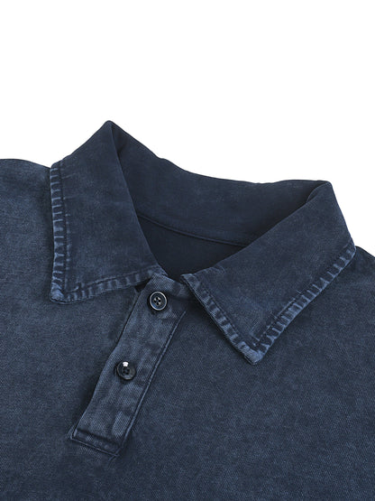 ESSNTIAL ELEMNTS Unisex 300G HW Snow-Washed Polo