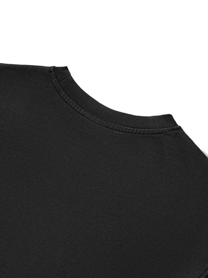 ESSNTIAL ELEMNTS Women's 280G Washed Raw Edge Crop