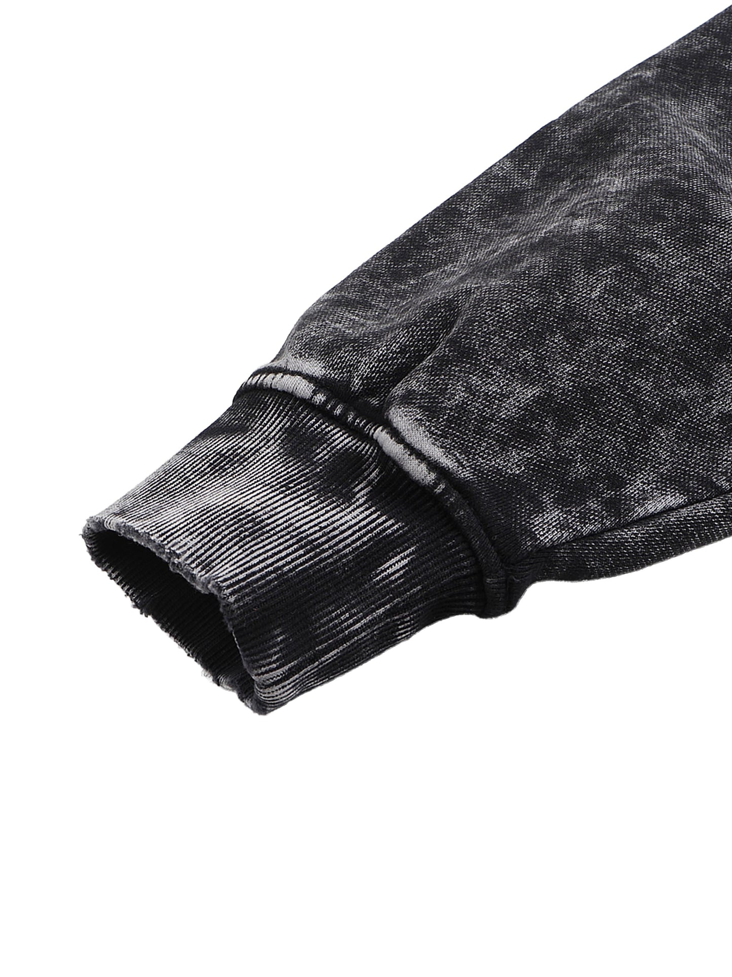 ESSNTIAL ELEMNTS Unisex 360G Snow Washed Hand-Frayed Sweatshirt
