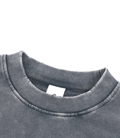 ESSNTIAL ELEMNTS 380G Women's Washed Raw Edge Crop