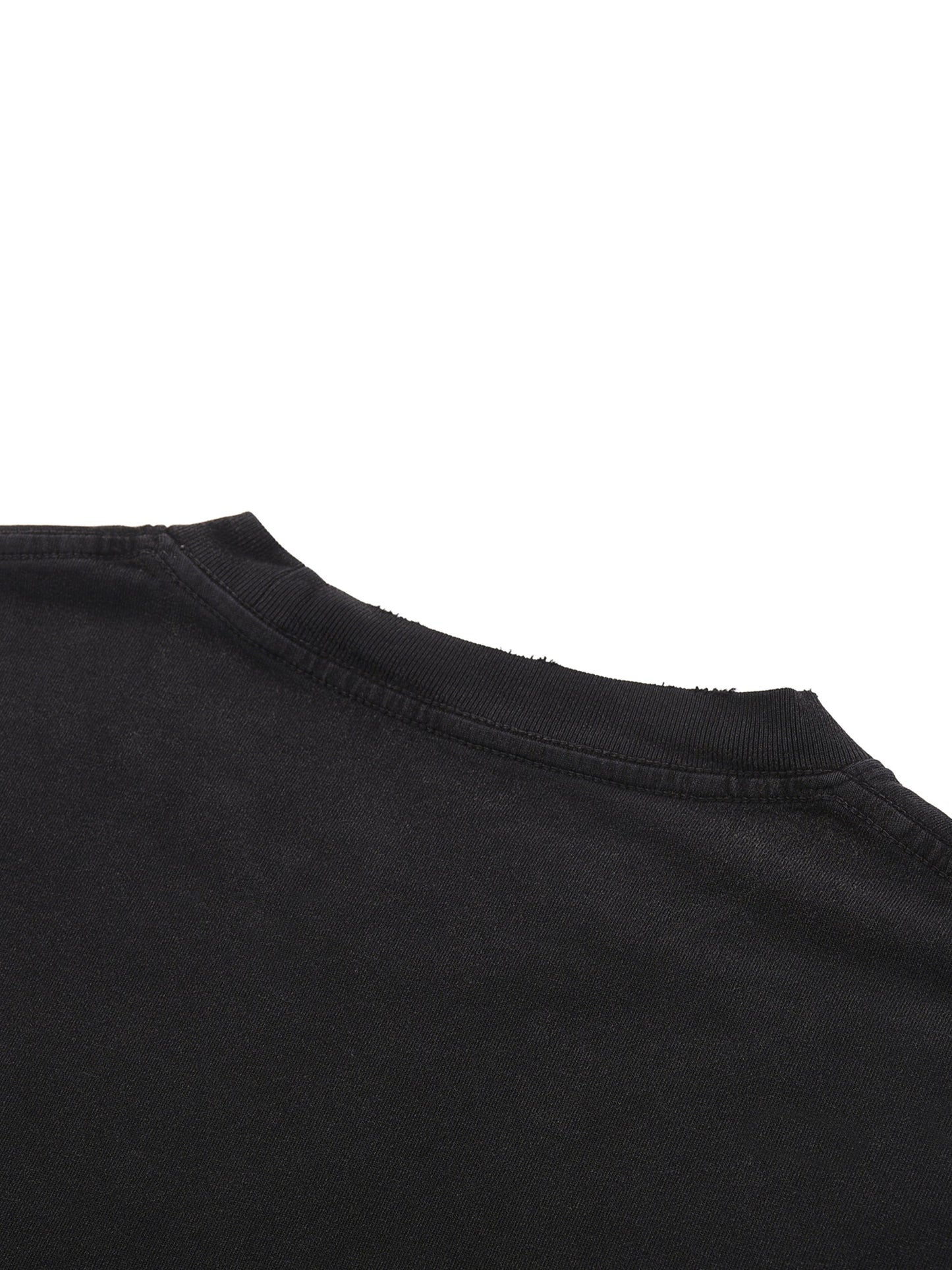 ESSNTIAL ELEMNTS Unisex 270G Snow Washed Raw‑Hem Tee