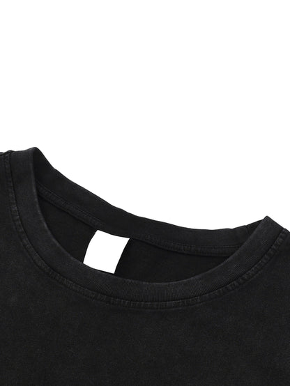 ESSNTIAL ELEMNTS Unisex 275G Washed Raw-Hem Tank